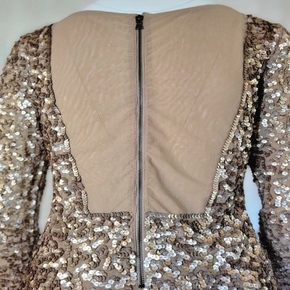 ALICE + OLIVIA Nika Sequins Mini Cocktail Dress - Picture 5 of 7